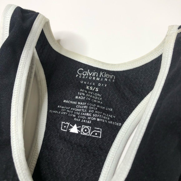BUNDLE of 3 Calvin Klein Performance Quick Dry Blue Sports Bras & Black Tank Top - Picture 5 of 16